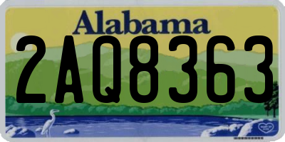 AL license plate 2AQ8363