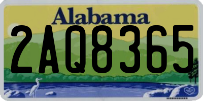 AL license plate 2AQ8365
