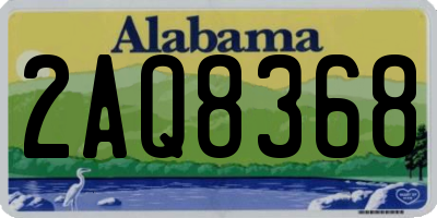 AL license plate 2AQ8368
