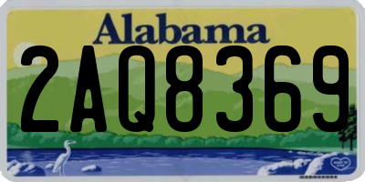 AL license plate 2AQ8369