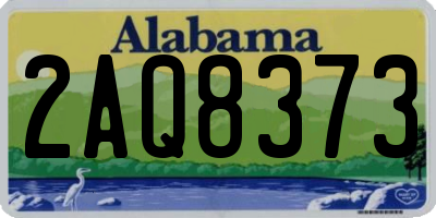 AL license plate 2AQ8373