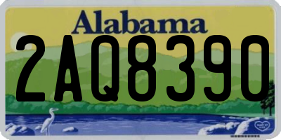 AL license plate 2AQ8390