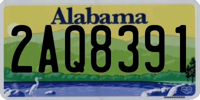 AL license plate 2AQ8391