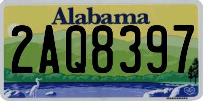 AL license plate 2AQ8397