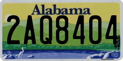 AL license plate 2AQ8404