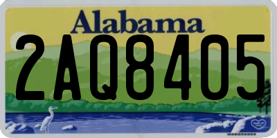 AL license plate 2AQ8405