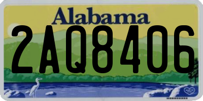 AL license plate 2AQ8406