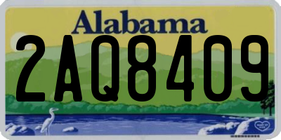 AL license plate 2AQ8409