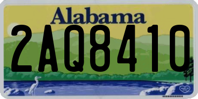 AL license plate 2AQ8410