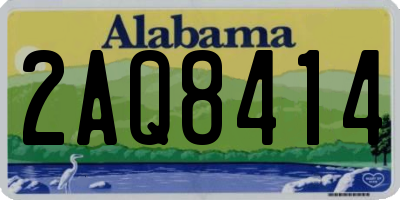 AL license plate 2AQ8414