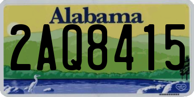 AL license plate 2AQ8415