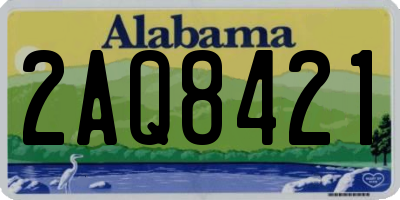 AL license plate 2AQ8421