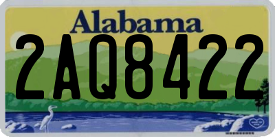 AL license plate 2AQ8422