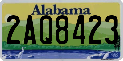 AL license plate 2AQ8423