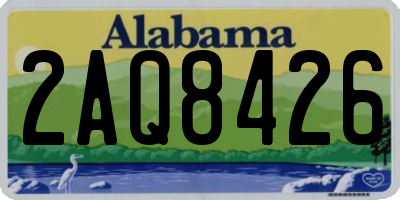 AL license plate 2AQ8426