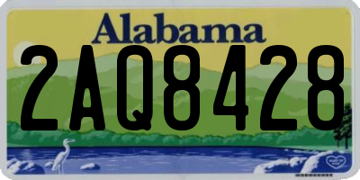 AL license plate 2AQ8428