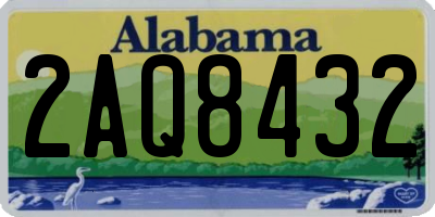 AL license plate 2AQ8432
