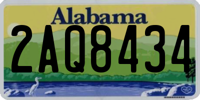 AL license plate 2AQ8434