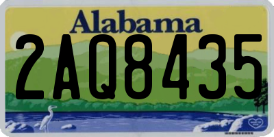 AL license plate 2AQ8435