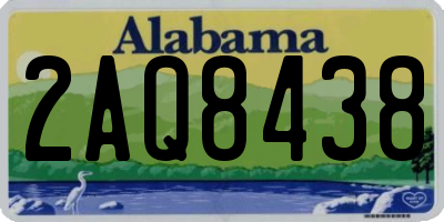 AL license plate 2AQ8438