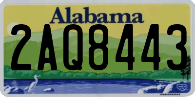 AL license plate 2AQ8443