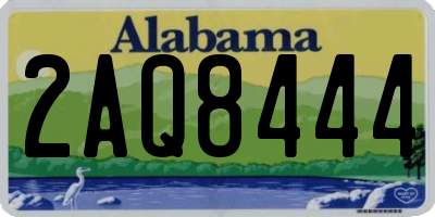 AL license plate 2AQ8444