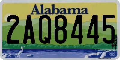 AL license plate 2AQ8445