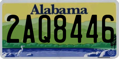 AL license plate 2AQ8446