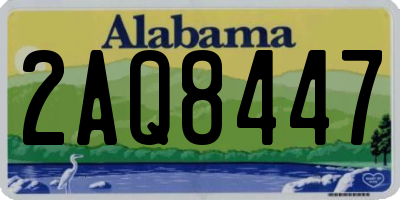 AL license plate 2AQ8447
