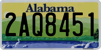 AL license plate 2AQ8451