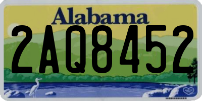 AL license plate 2AQ8452