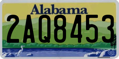 AL license plate 2AQ8453