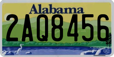 AL license plate 2AQ8456
