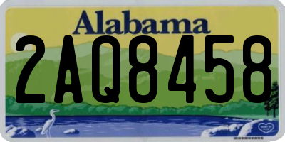 AL license plate 2AQ8458