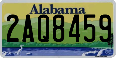 AL license plate 2AQ8459