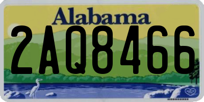 AL license plate 2AQ8466