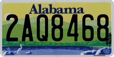 AL license plate 2AQ8468
