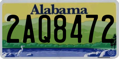 AL license plate 2AQ8472