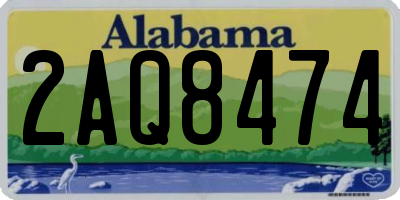 AL license plate 2AQ8474