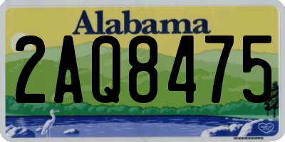 AL license plate 2AQ8475
