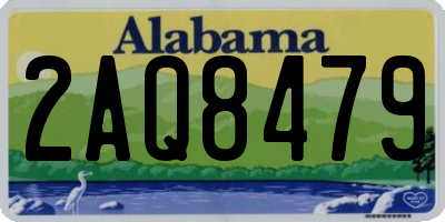AL license plate 2AQ8479