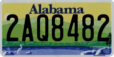 AL license plate 2AQ8482