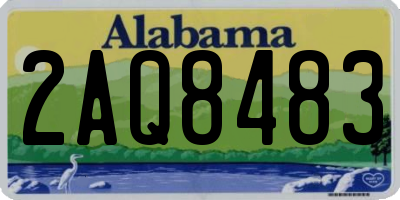 AL license plate 2AQ8483