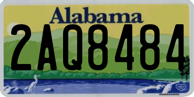 AL license plate 2AQ8484