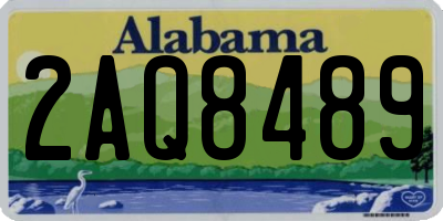 AL license plate 2AQ8489