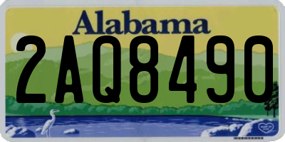 AL license plate 2AQ8490