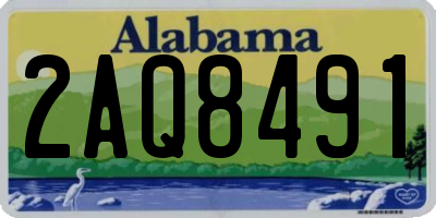 AL license plate 2AQ8491
