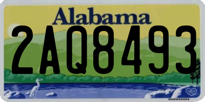 AL license plate 2AQ8493