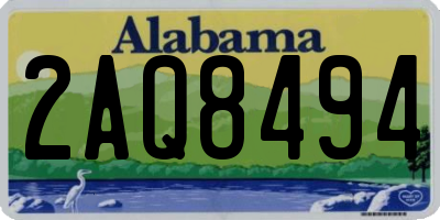 AL license plate 2AQ8494