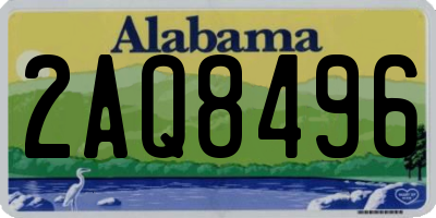AL license plate 2AQ8496